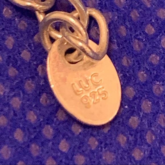 LUC Bead Turquoise 925 Sterling Silver Necklace - Picture 8 of 9